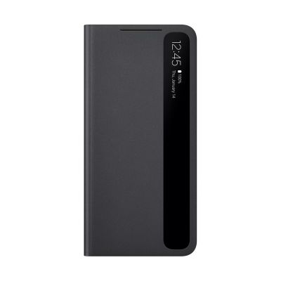 Smart Clear View Cover for Samsung S21 Black